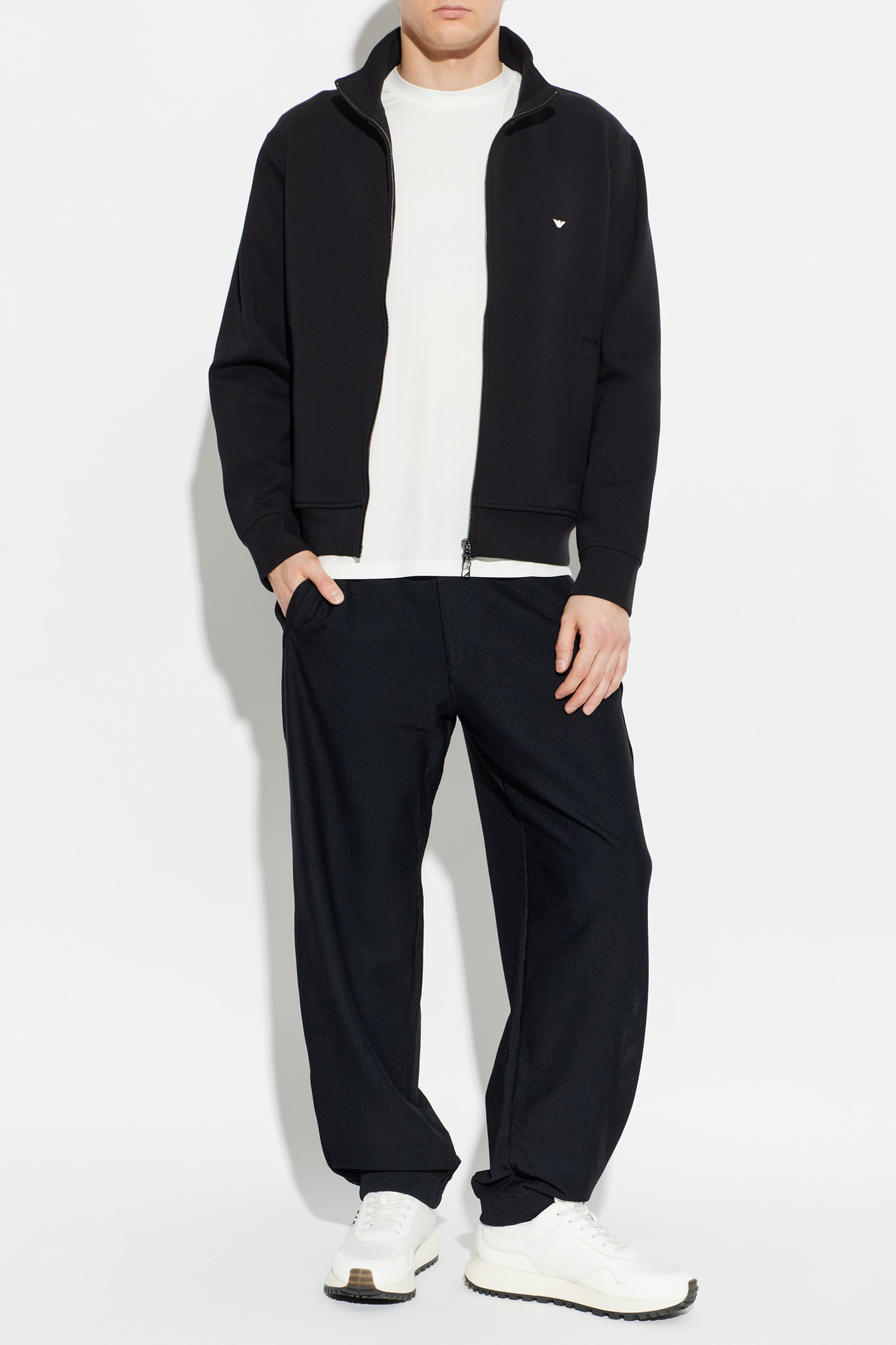 Emporio Armani Sweatshirt with stand-up collar | Men's | Vitkac